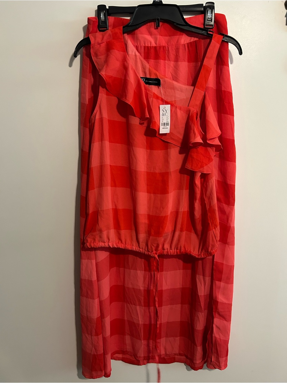 Red Checkered 2 Piece Set